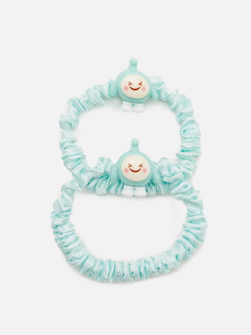 Набор резинок для волос для девочки цвет бирюзовый ЦБ-00267253 YUKI модель ЦБ-00267253 Фото