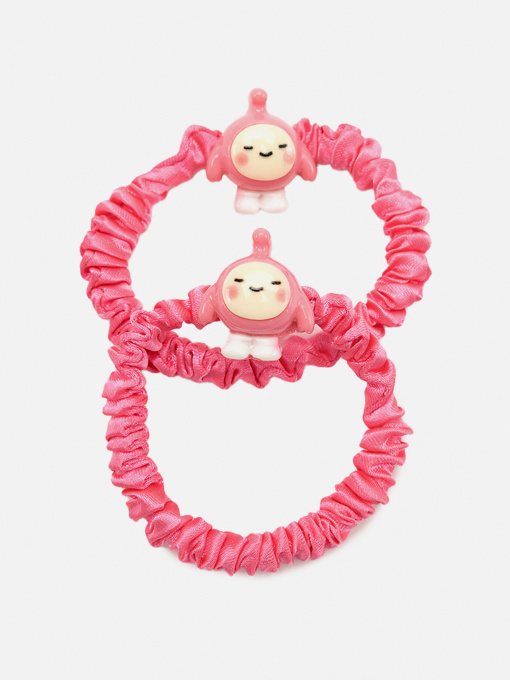 Набір резинок для волосся для дівчинки  колір малиновий ЦБ-00267255 YUKI модель ЦБ-00267255 Фото