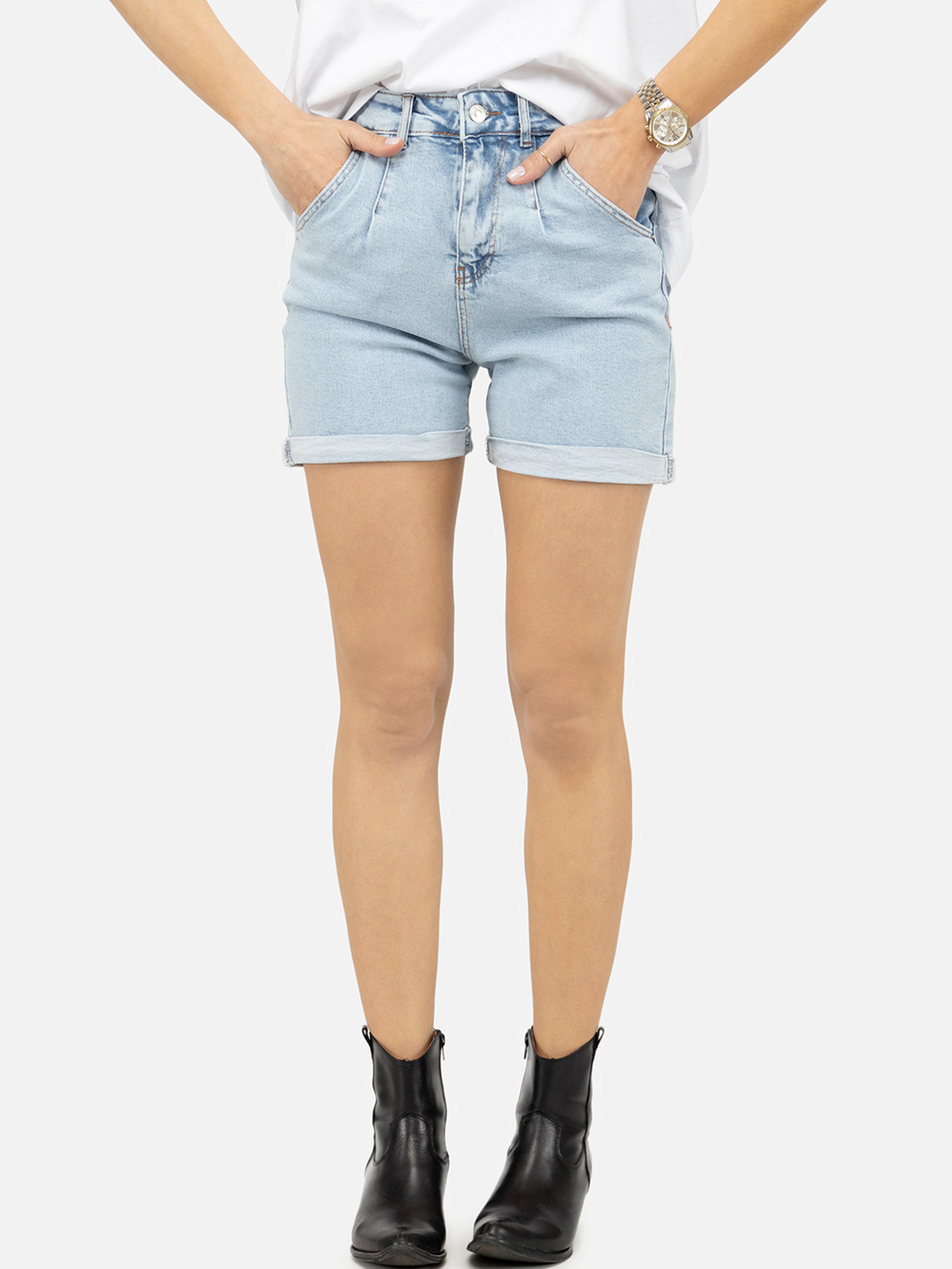 Шорти джинсові YUKI модель ЦБ-00248379 Фото