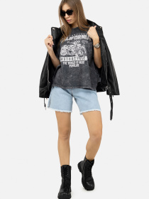 Джинсові шорти YUKI модель ЦБ-00248383 Фото