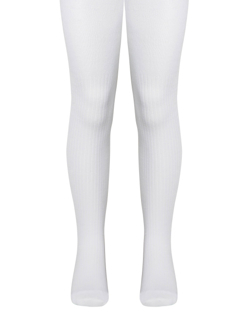 Колготы детские MS в рубчик, 00 белый модель TIG/02R Фото