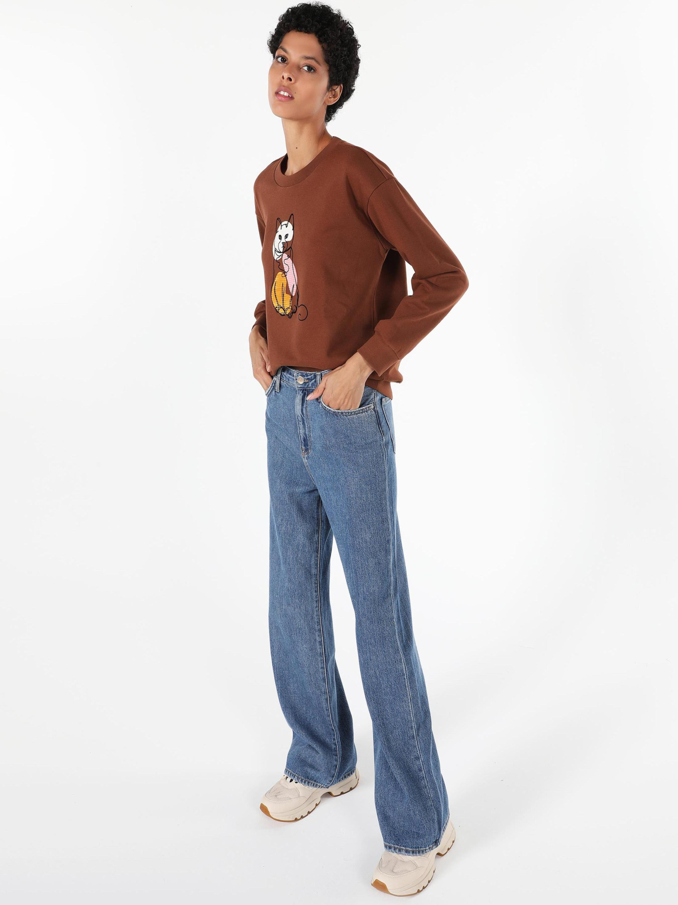 Кофты и свитера Colin’s модель CL1061085_Q1.V1_BRW Фото