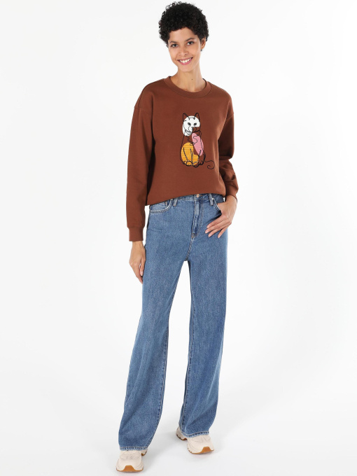 Кофты и свитера Colin’s модель CL1061085_Q1.V1_BRW Фото