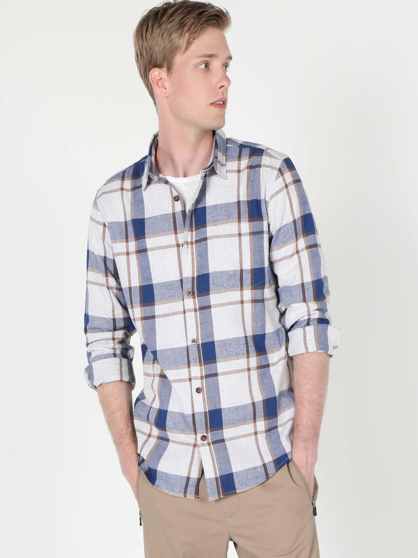 Сорочки Colin’s модель CL1059994_Q1.V1_BEI Фото