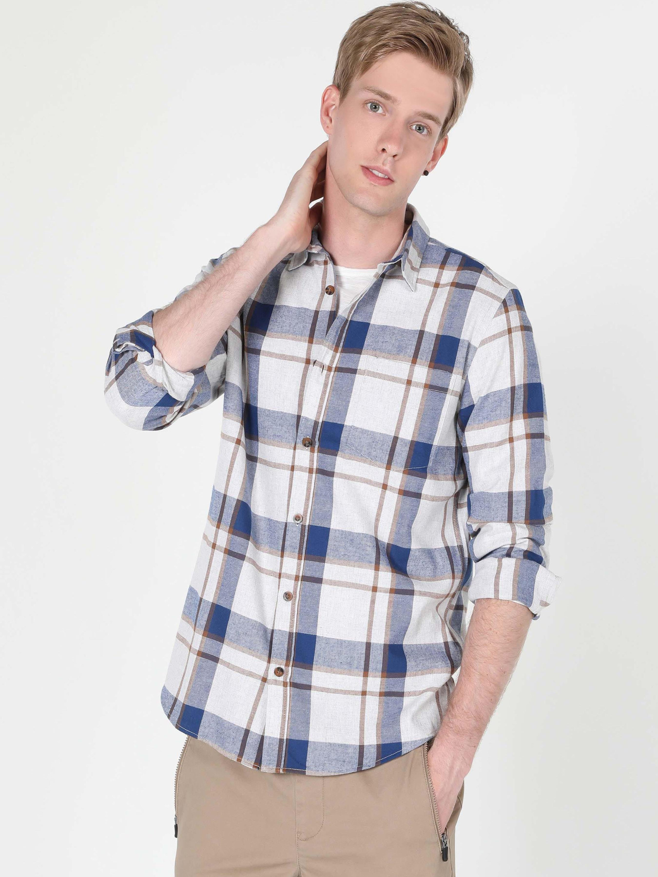 Сорочки Colin’s модель CL1059994_Q1.V1_BEI Фото