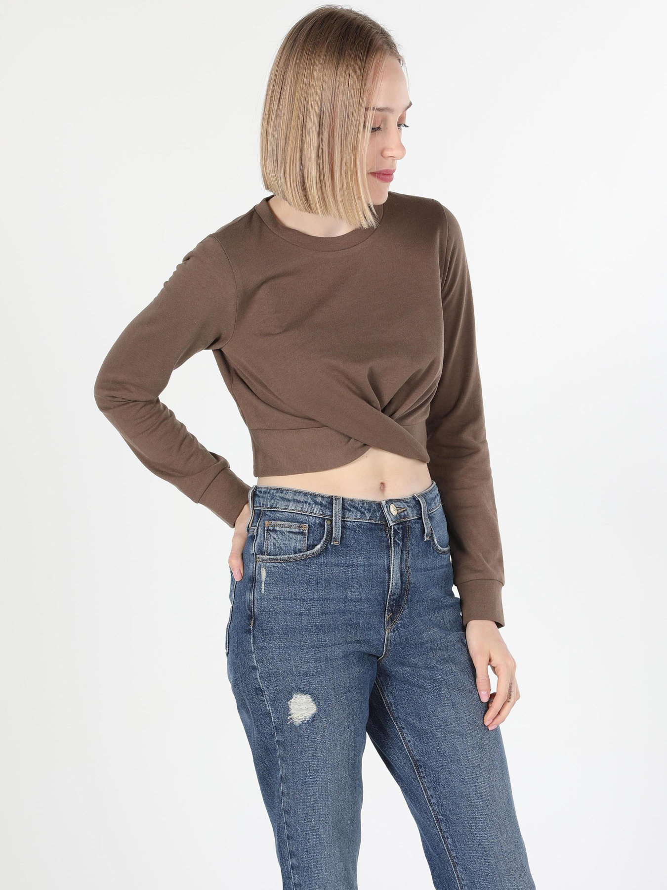 Кофты и свитера Colin’s модель CL1060595_Q1.V1_BRW Фото