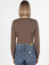 Кофты и свитера Colin’s модель CL1060595_Q1.V1_BRW Фото