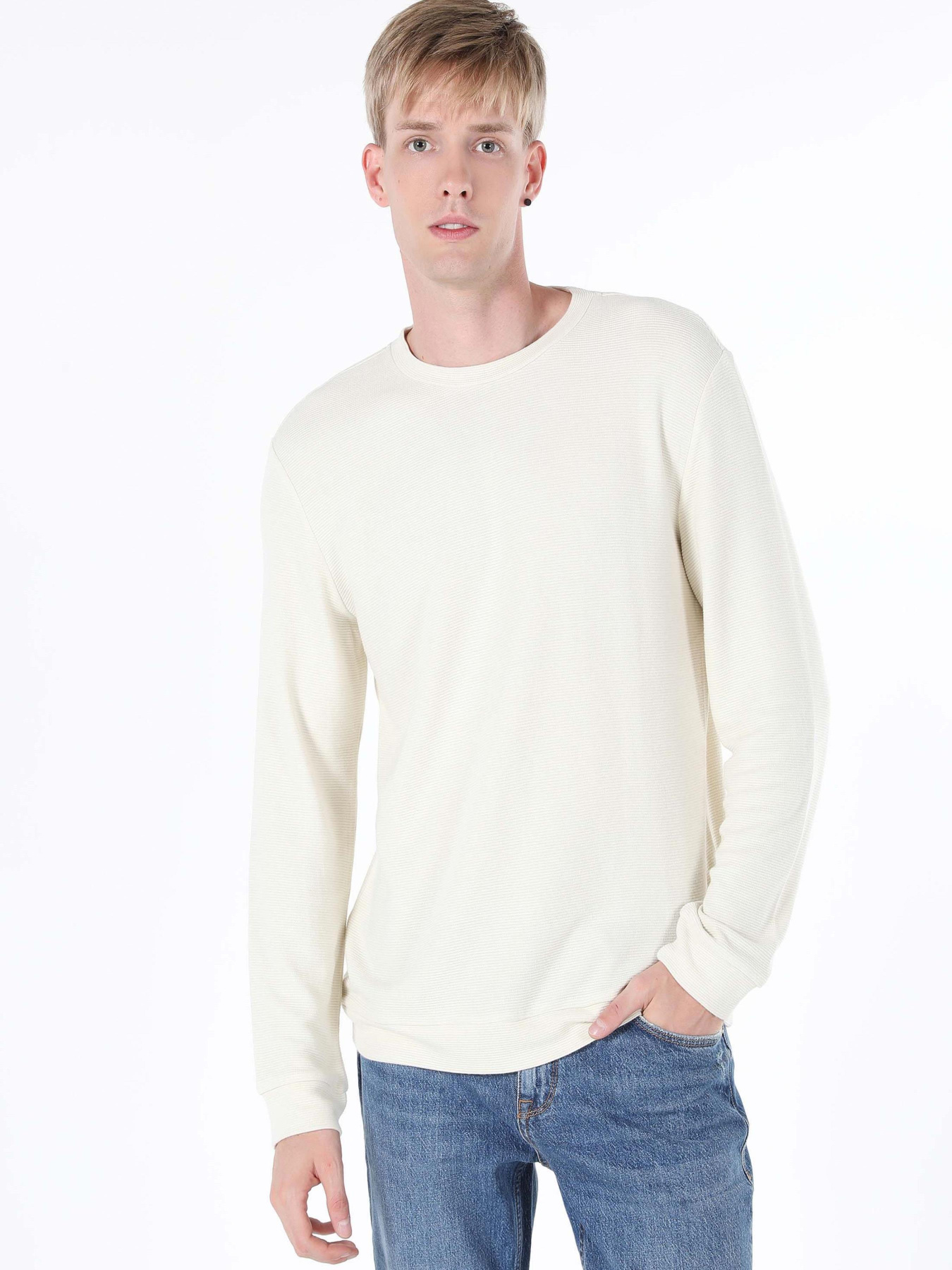 Кофты и свитера Colin’s модель CL1059906_Q1.V1_BEI Фото