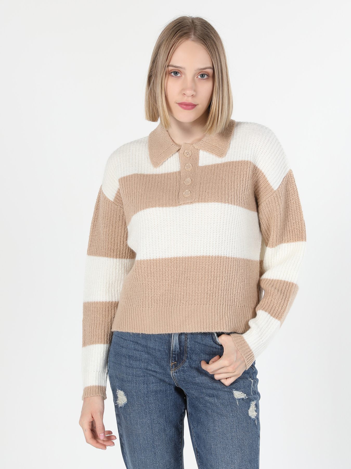 Кофты и свитера Colin’s модель CL1060693_Q1.V1_ECR Фото