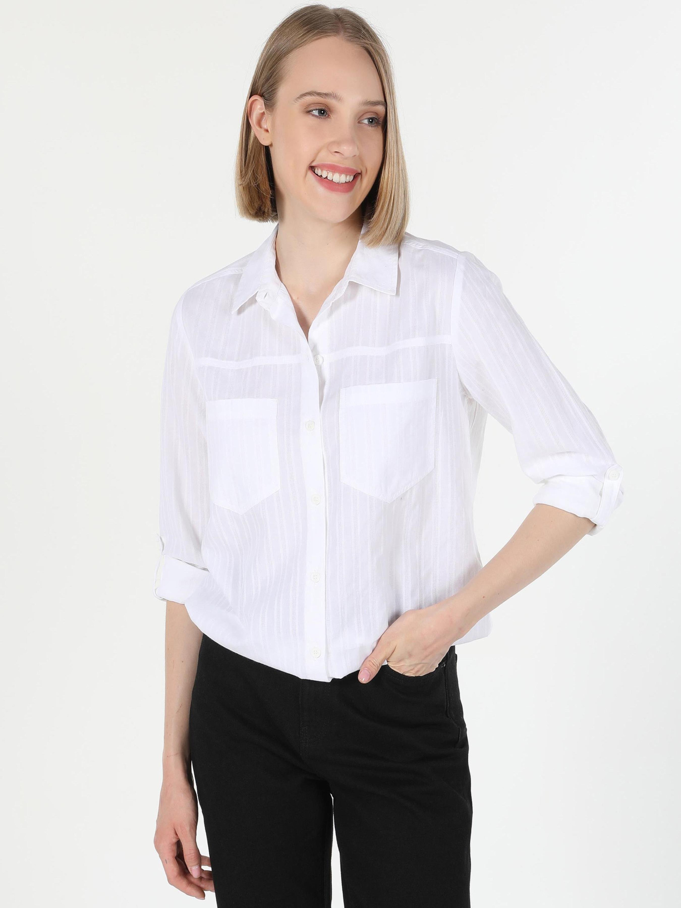 Рубашки Colin’s модель CL1060165_Q1.V1_WHT Фото