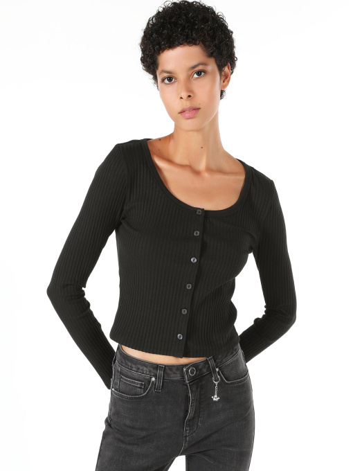 Кофты и свитера Colin’s модель CL1060272_Q1.V1_BLK Фото