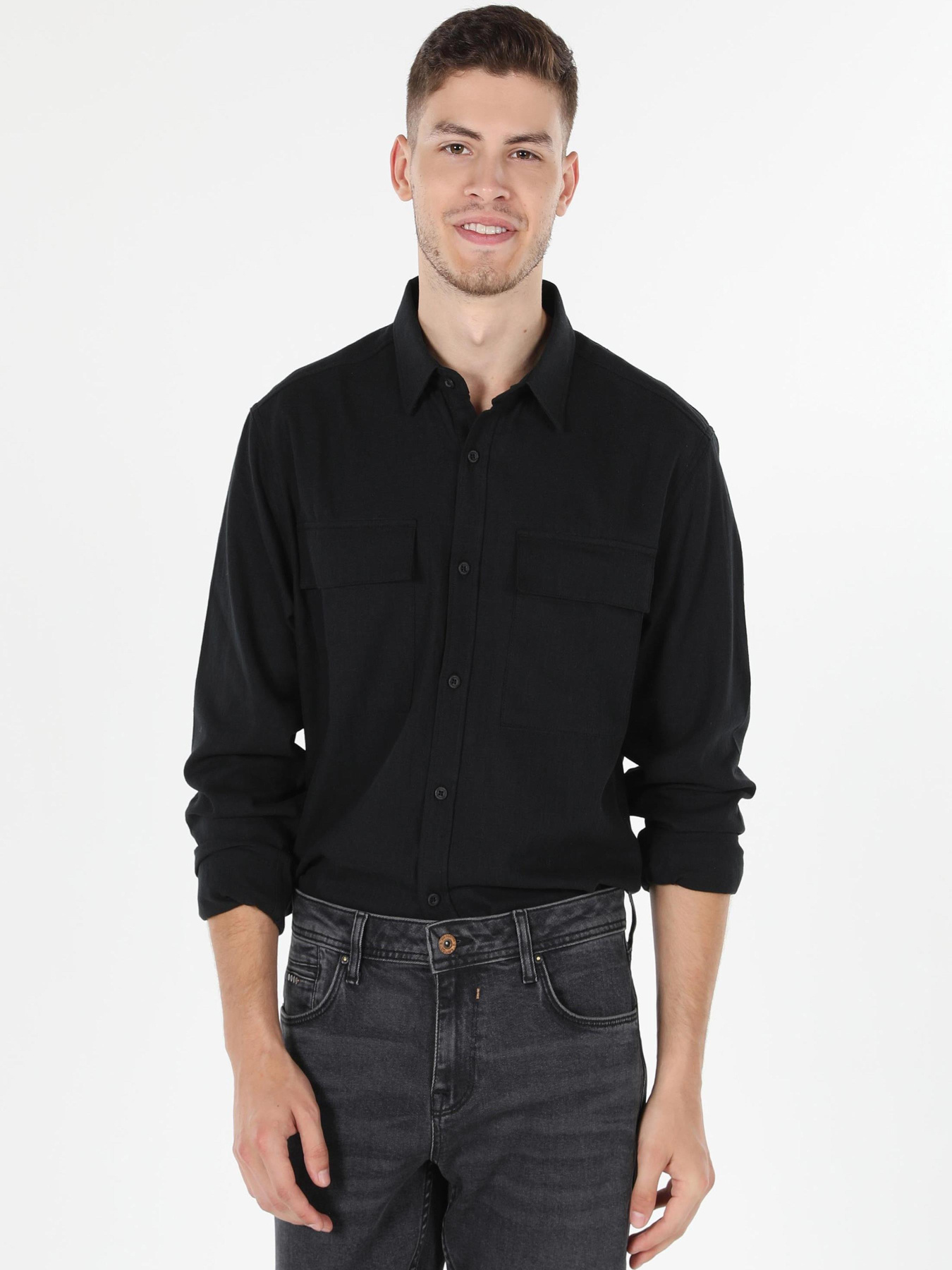 Рубашки Colin’s модель CL1059810_Q1.V1_BLK Фото