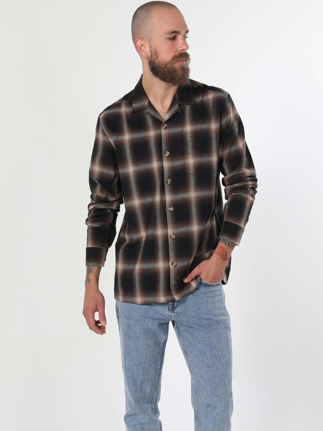 Рубашки Colin’s модель CL1059771_Q1.V1_BLK Фото