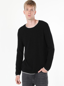 Кофты и свитера Colin’s модель CL1056038_Q1.V1_BLK Фото