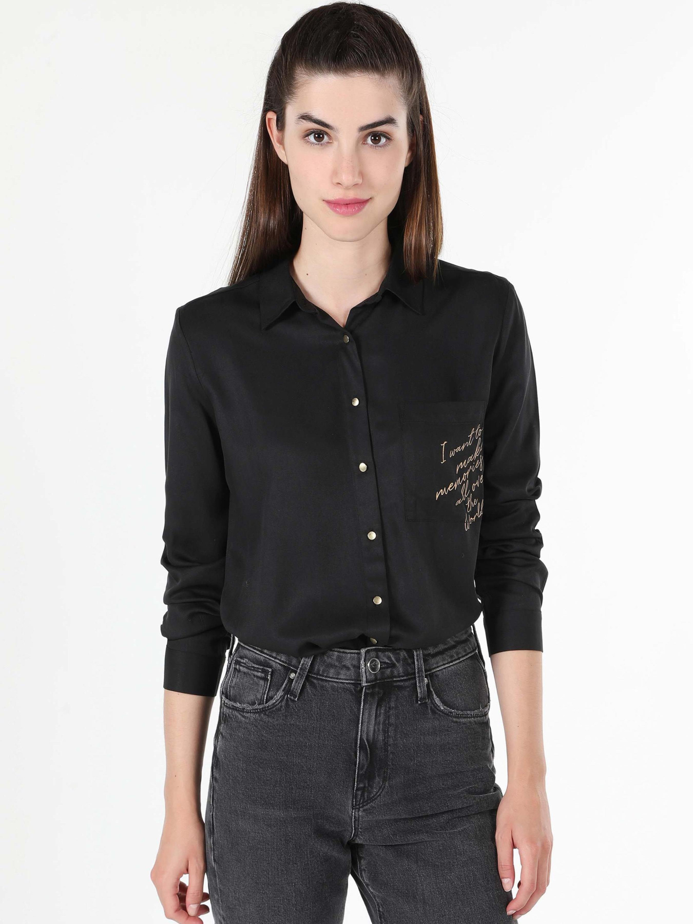 Рубашки Colin’s модель CL1060145_Q1.V1_BLK Фото