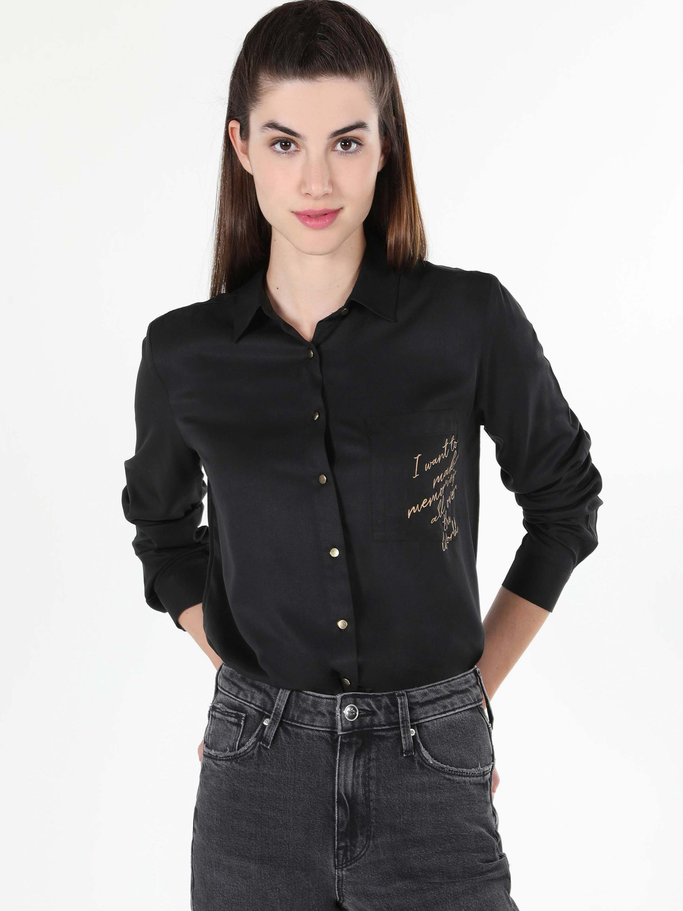 Рубашки Colin’s модель CL1060145_Q1.V1_BLK Фото