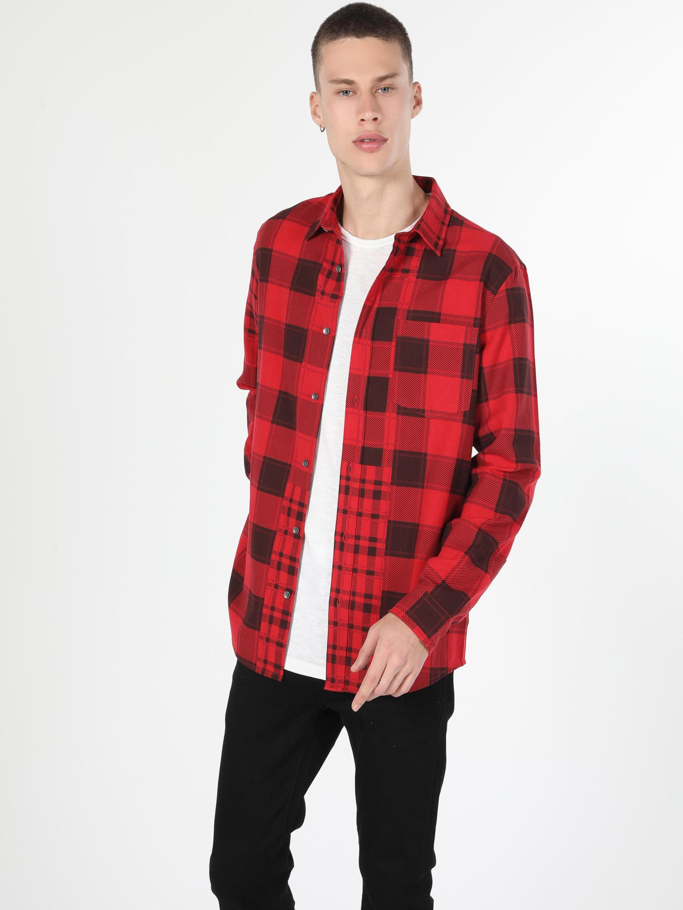 Рубашки Colin’s модель CL1059637_Q1.V1_RED Фото