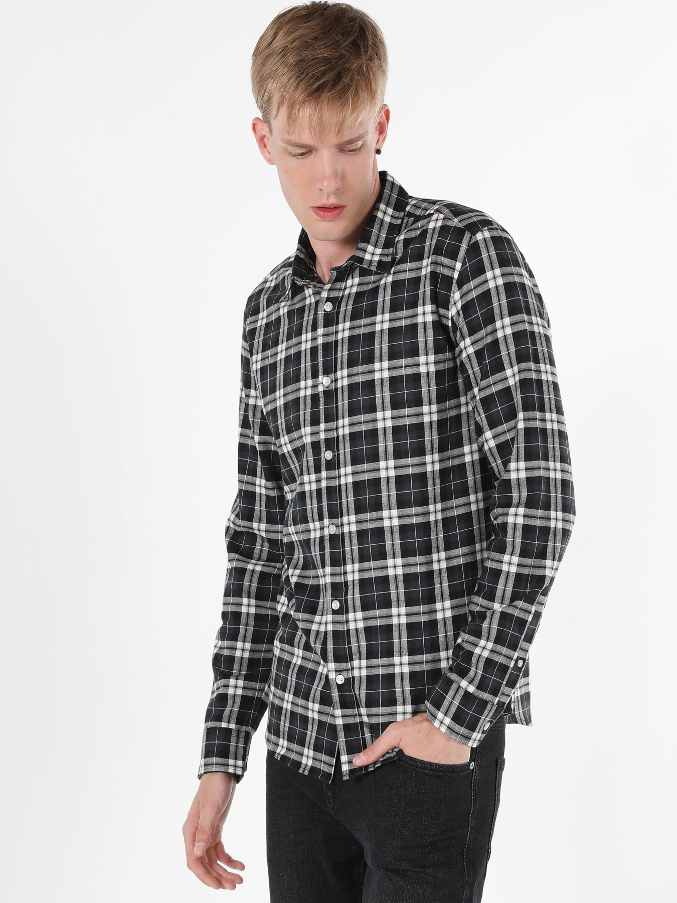 Рубашки Colin’s модель CL1059816_Q1.V1_BLK Фото