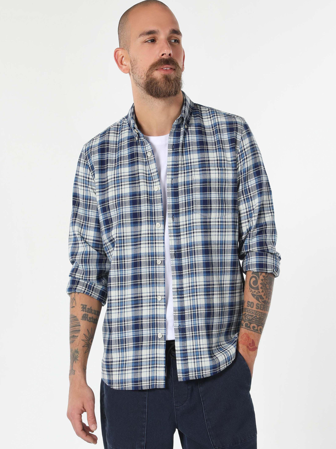 Сорочки Colin’s модель CL1061678_Q1.V1_INV Сорочки Colin’s модель CL1061678_Q1.V1_INV Фото