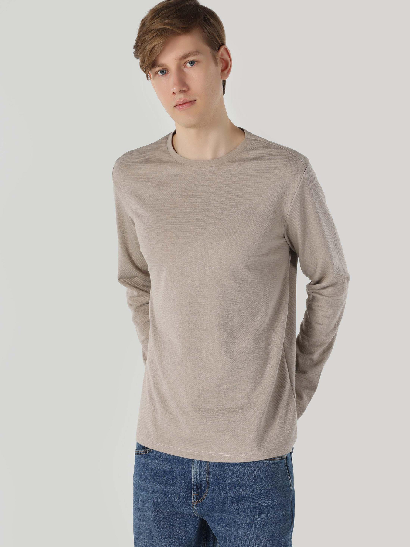 Кофты и свитера Colin’s модель CL1057320_Q1.V1_BEI Фото