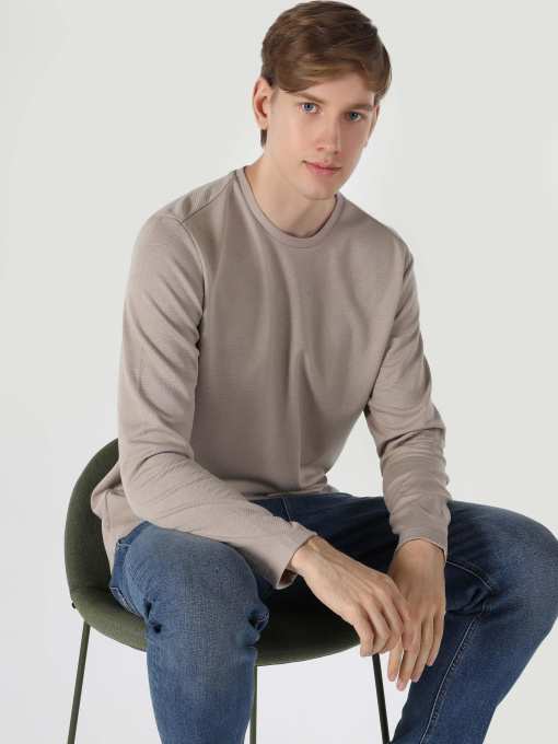 Кофты и свитера Colin’s модель CL1057320_Q1.V1_BEI Фото