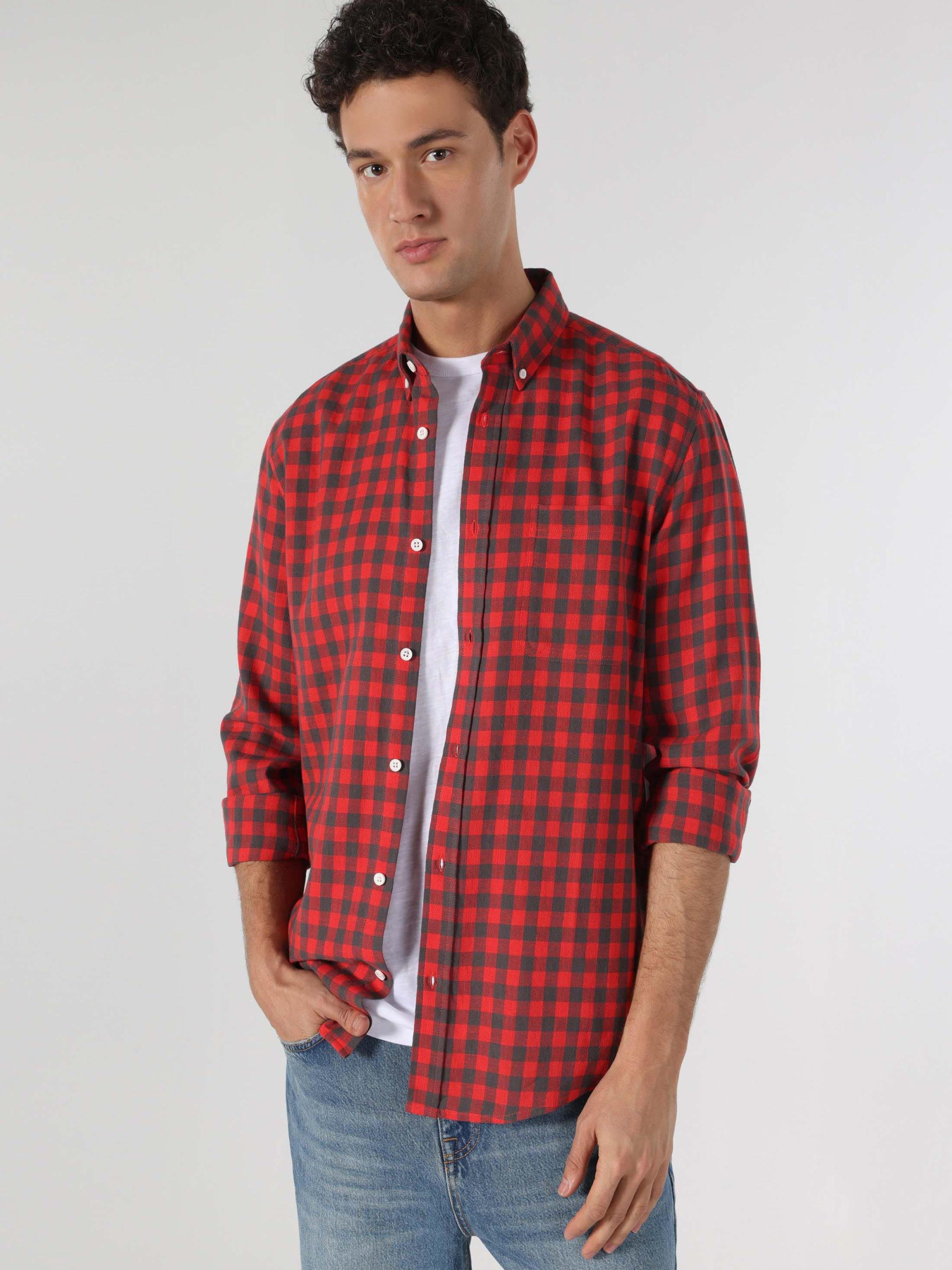 Рубашки Colin’s модель CL1061786_Q1.V1_RED Фото