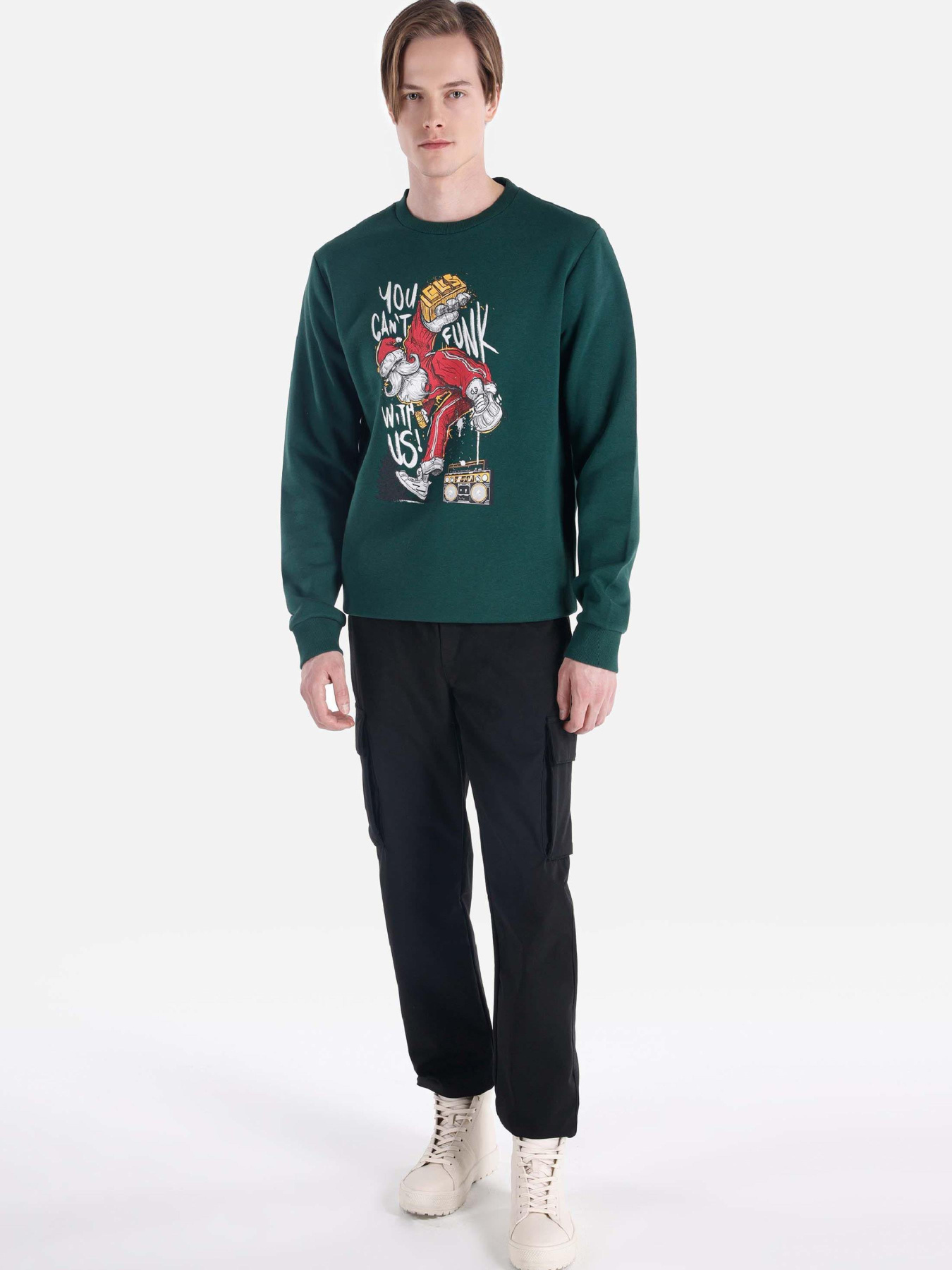 Худи и свитшоты Colin’s модель CL1066430_Q1.V1_GRN Фото