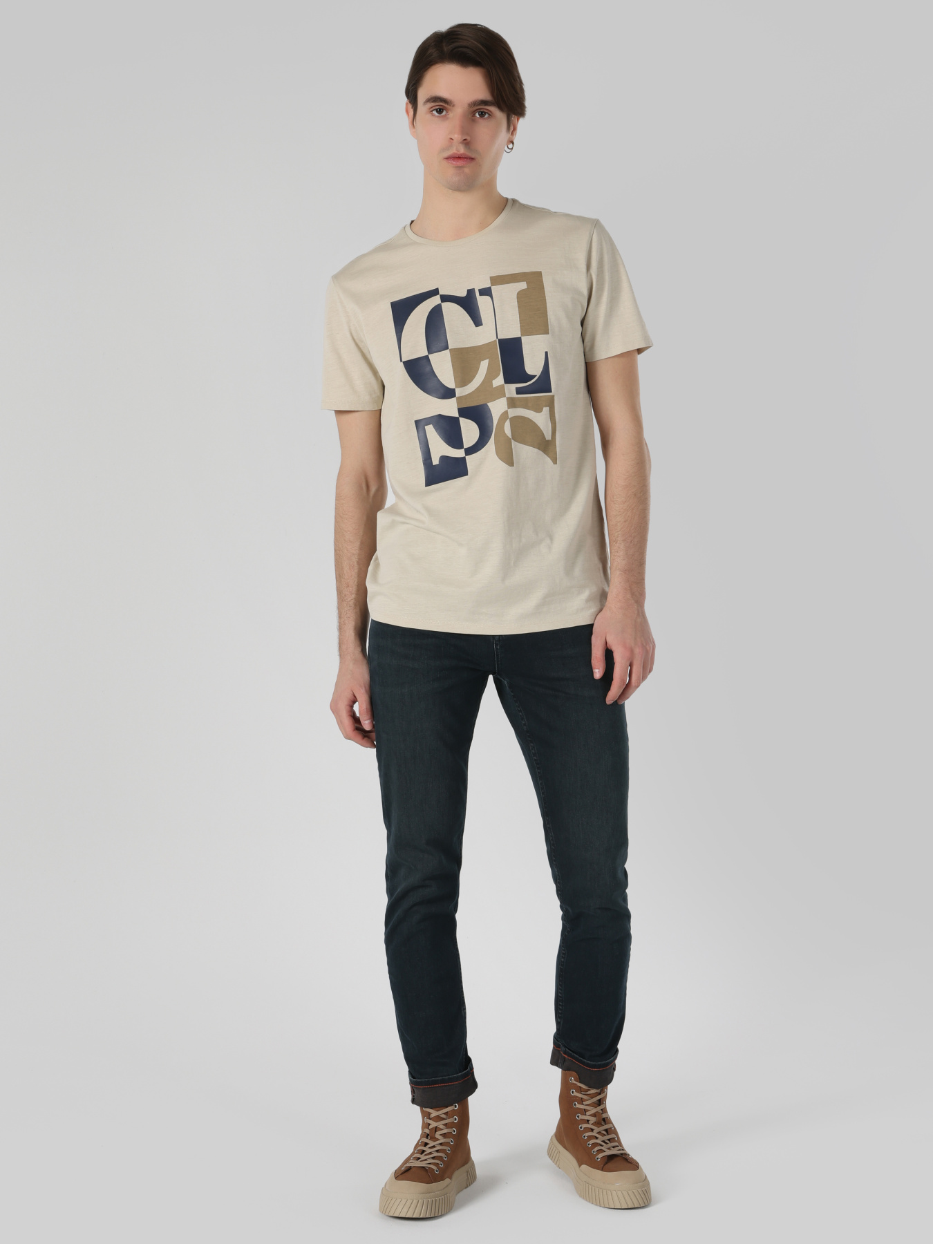 Футболки и поло Colin’s модель CL1062729_Q1.V1_BEI Фото