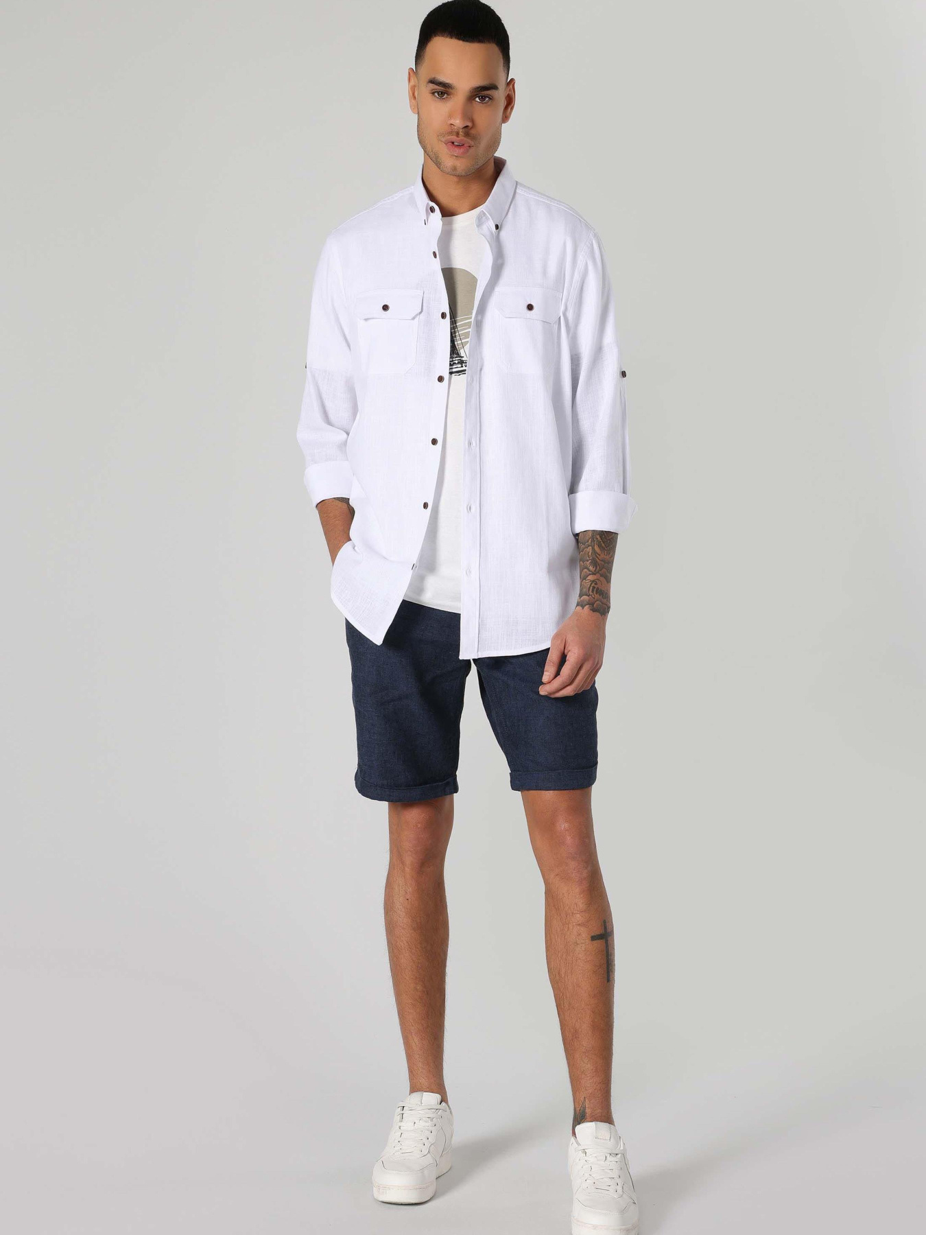 Рубашки Colin’s модель CL1063216_Q1.V1_WHT Фото