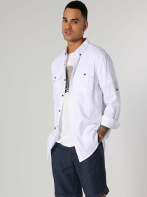 Рубашки Colin’s модель CL1063216_Q1.V1_WHT Рубашки Colin’s модель CL1063216_Q1.V1_WHT Фото