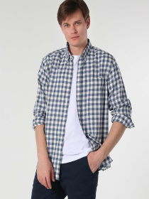 Рубашки Colin’s модель CL1061786_Q1.V1_BLE Рубашки Colin’s модель CL1061786_Q1.V1_BLE Фото