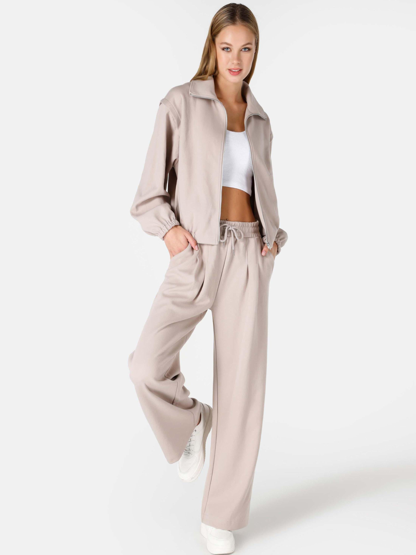 Кофты и свитера Colin’s модель CL1065646_Q1.V1_BEI Фото