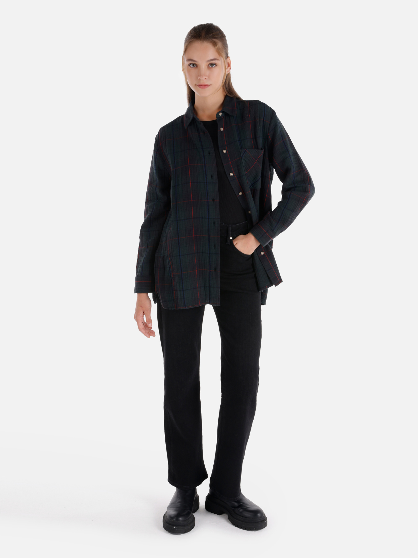 Сорочки Colin’s модель CL1065851_Q1.V1_GRE Фото