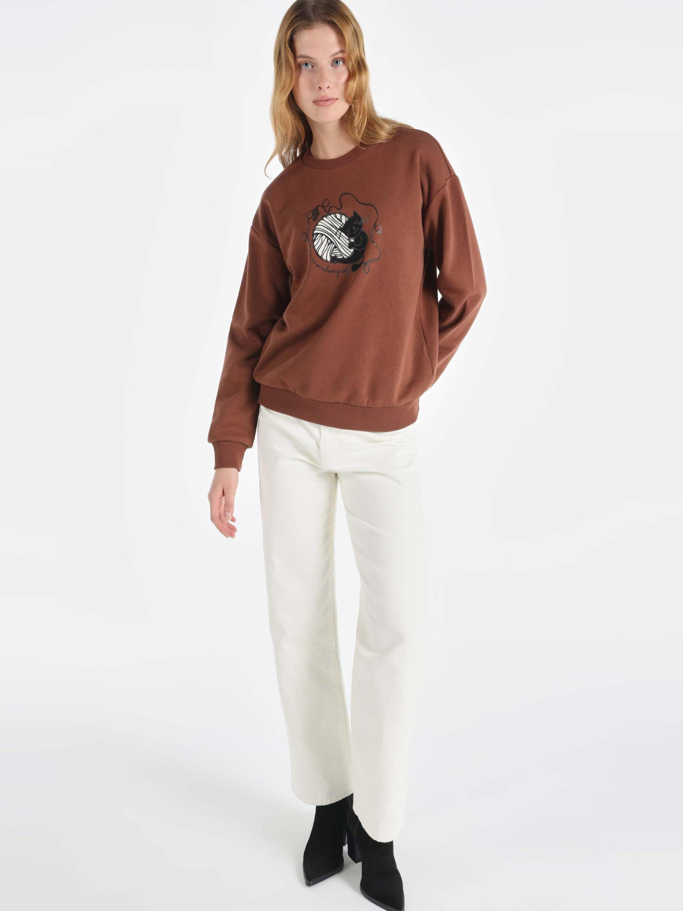 Кофты и свитера Colin’s модель CL1065200_Q1.V1_BRW Фото