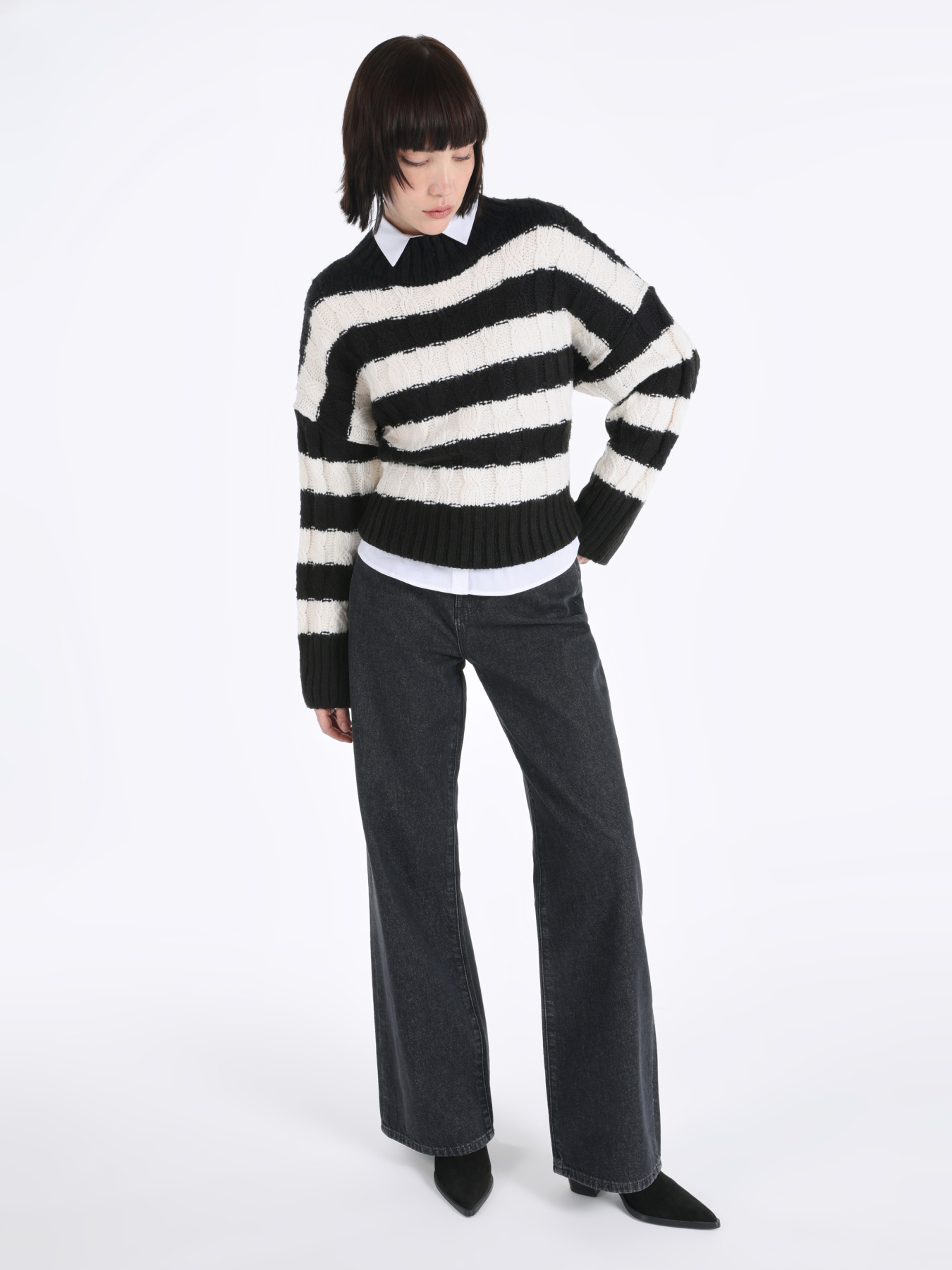 Кофты и свитера Colin’s модель CL1065967_Q1.V1_BLK Фото