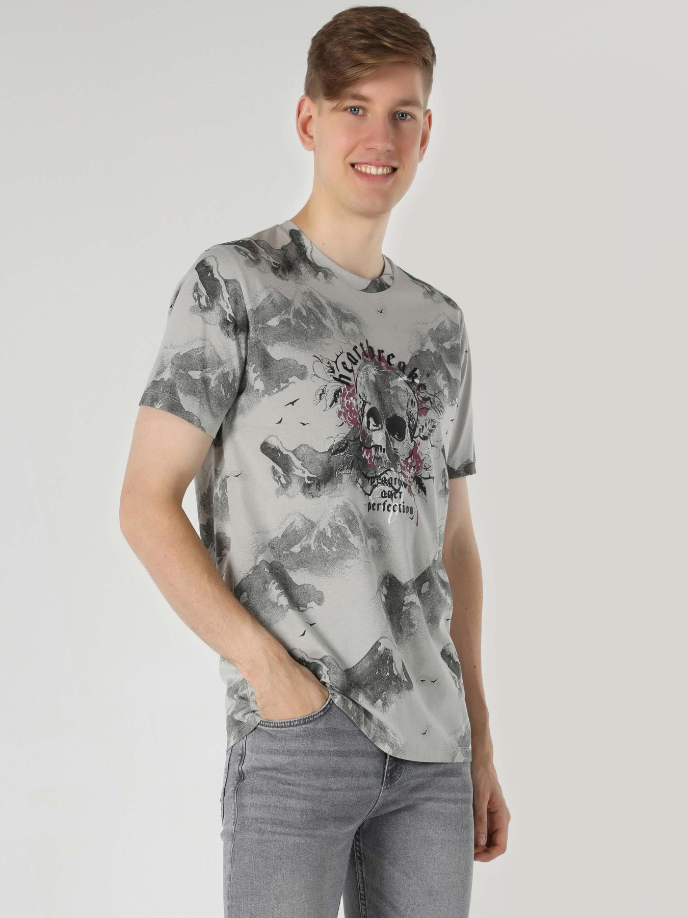 Футболки і поло Colin’s модель CL1063188_Q1.V1_GRA Футболки і поло Colin’s модель CL1063188_Q1.V1_GRA Фото