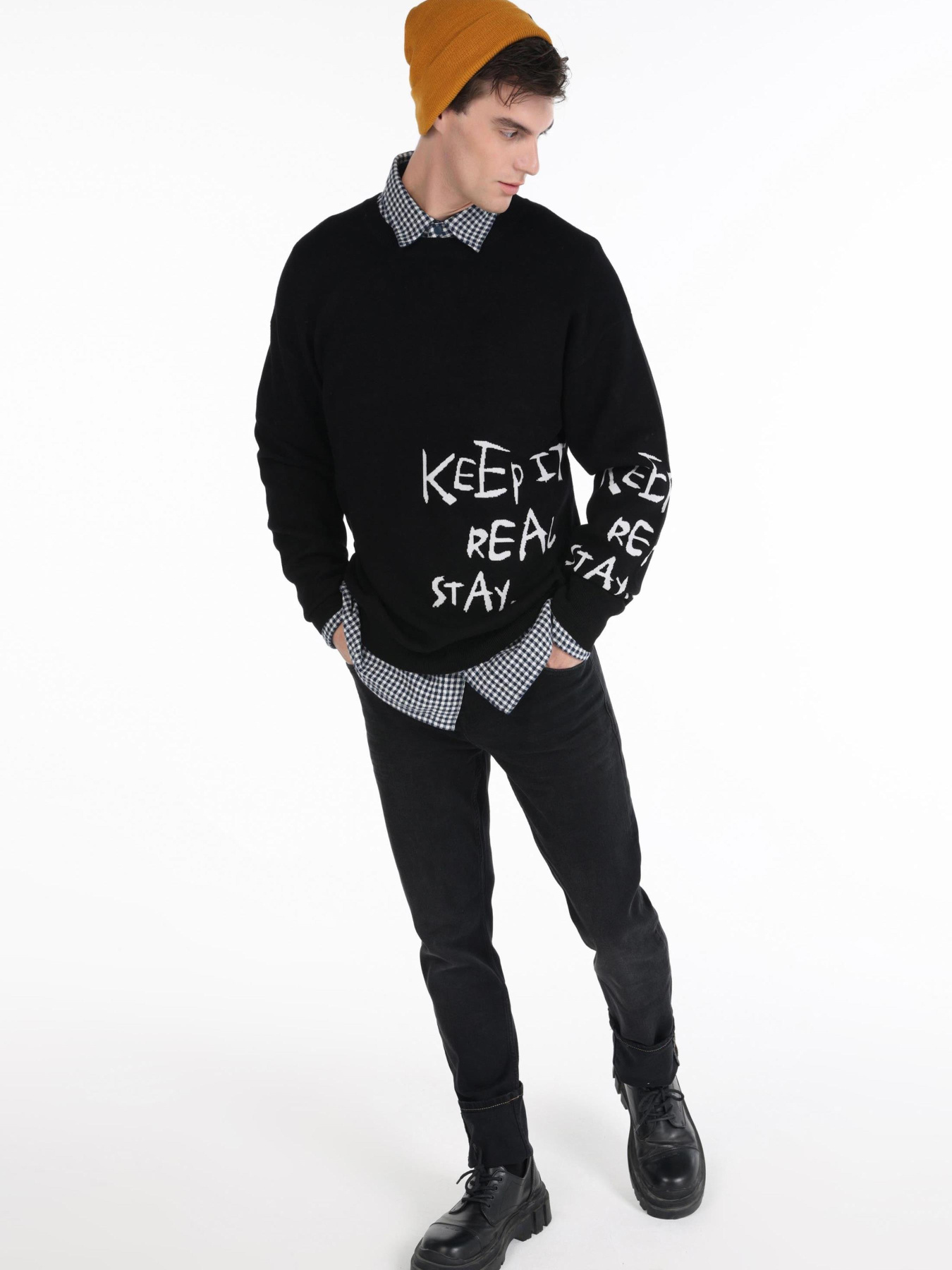 Худи и свитшоты Colin’s модель CL1065571_Q1.V1_BLK Фото