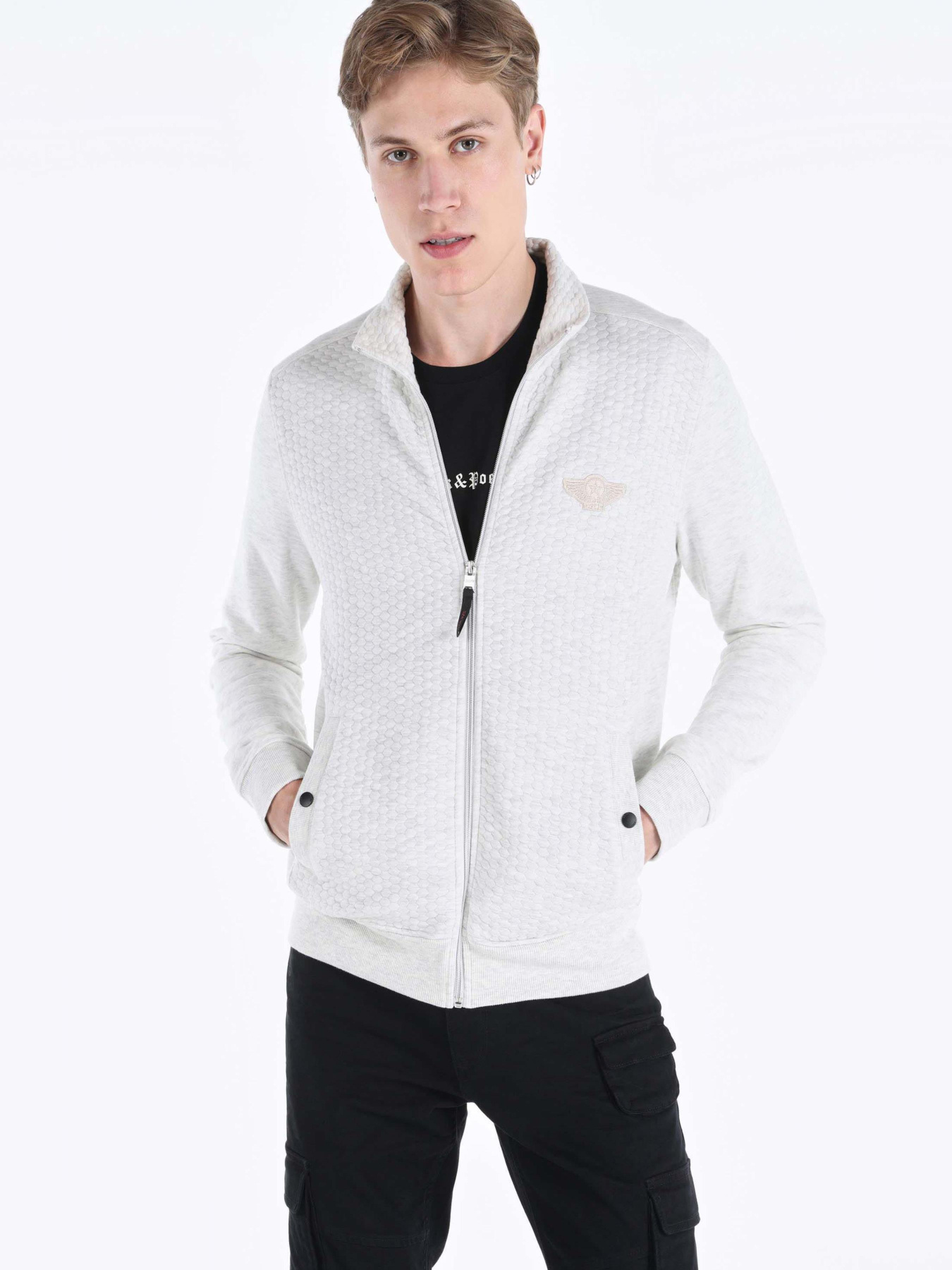 Кофты и свитера Colin’s модель CL1062929_Q1.V1_ECR Фото