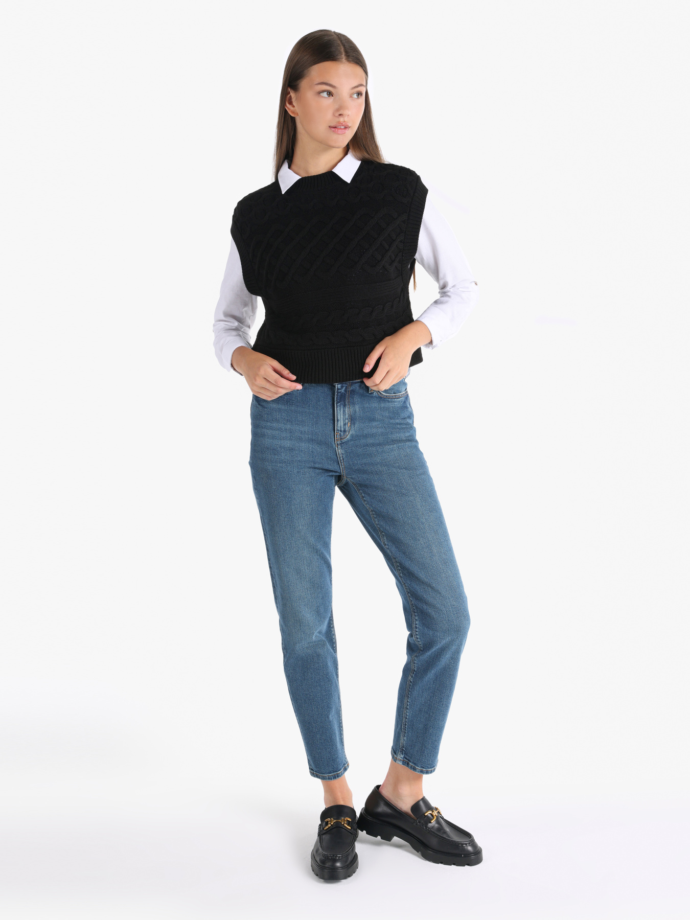 Кофты и свитера Colin’s модель CL1065969_Q1.V1_BLK Фото