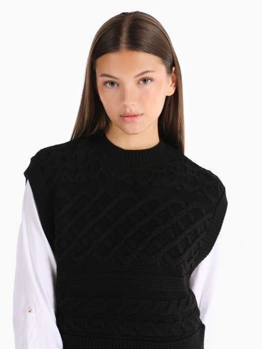 Кофты и свитера Colin’s модель CL1065969_Q1.V1_BLK Фото