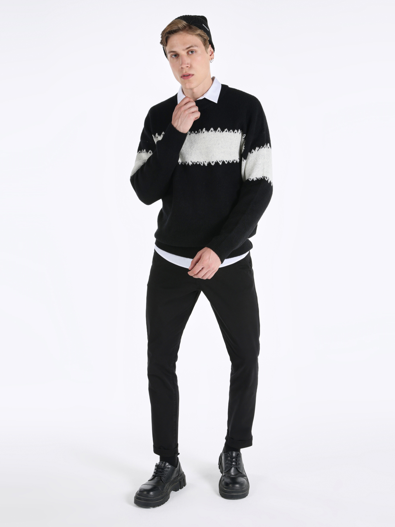 Кофты и свитера Colin’s модель CL1065738_Q1.V1_BLK Фото