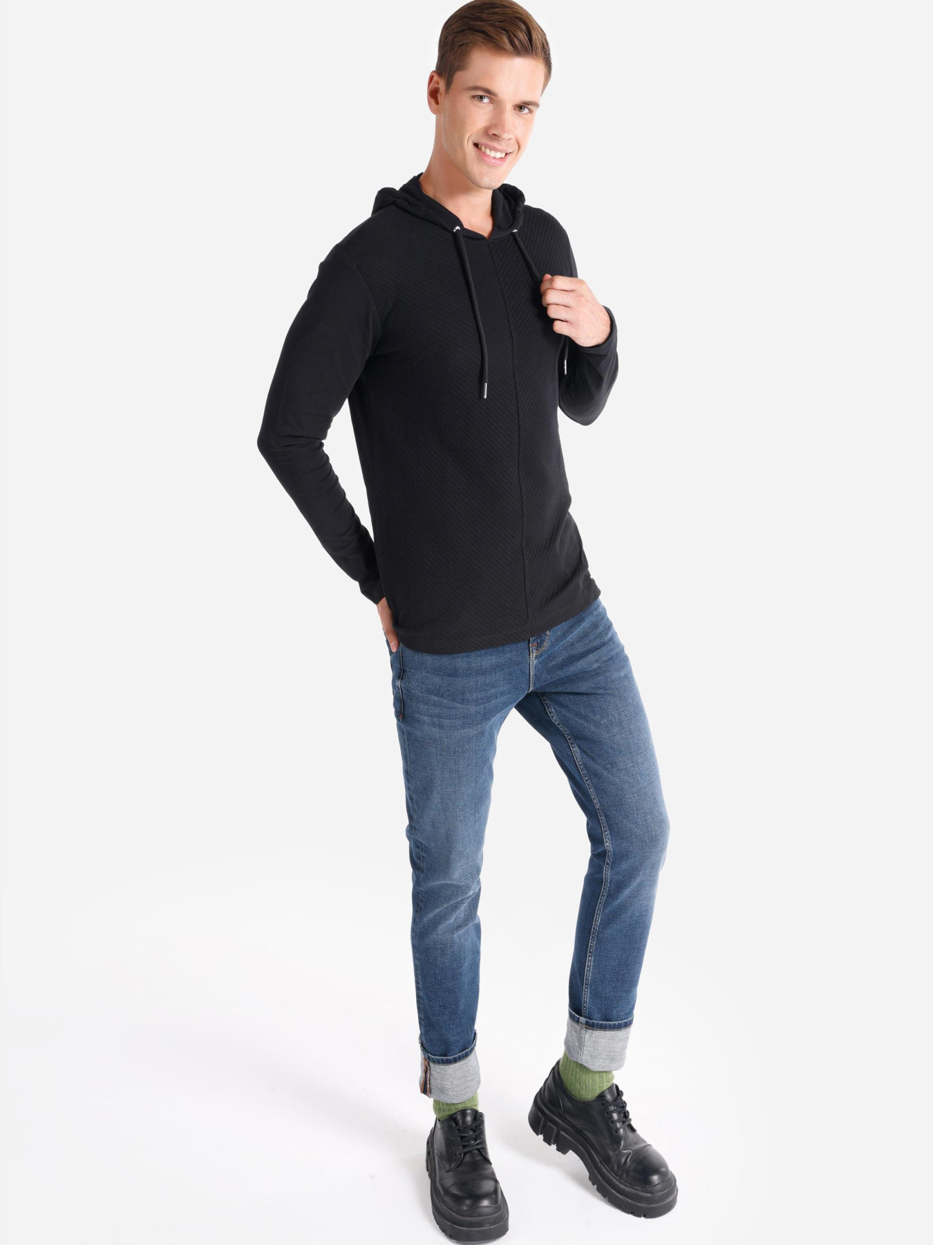 Кофты и свитера Colin’s модель CL1064789_Q1.V1_BLK Фото