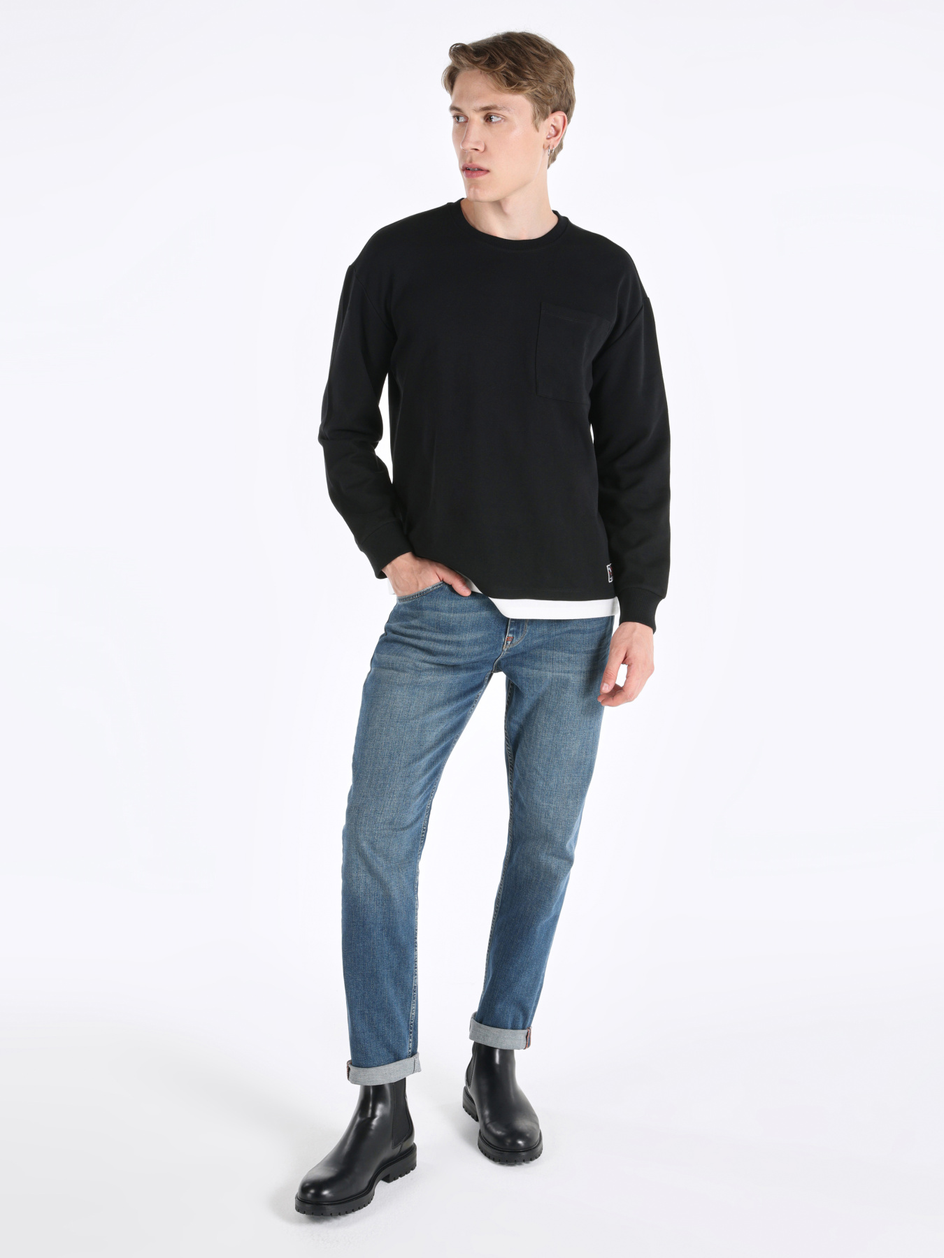 Кофты и свитера Colin’s модель CL1065598_Q1.V1_BLK Фото