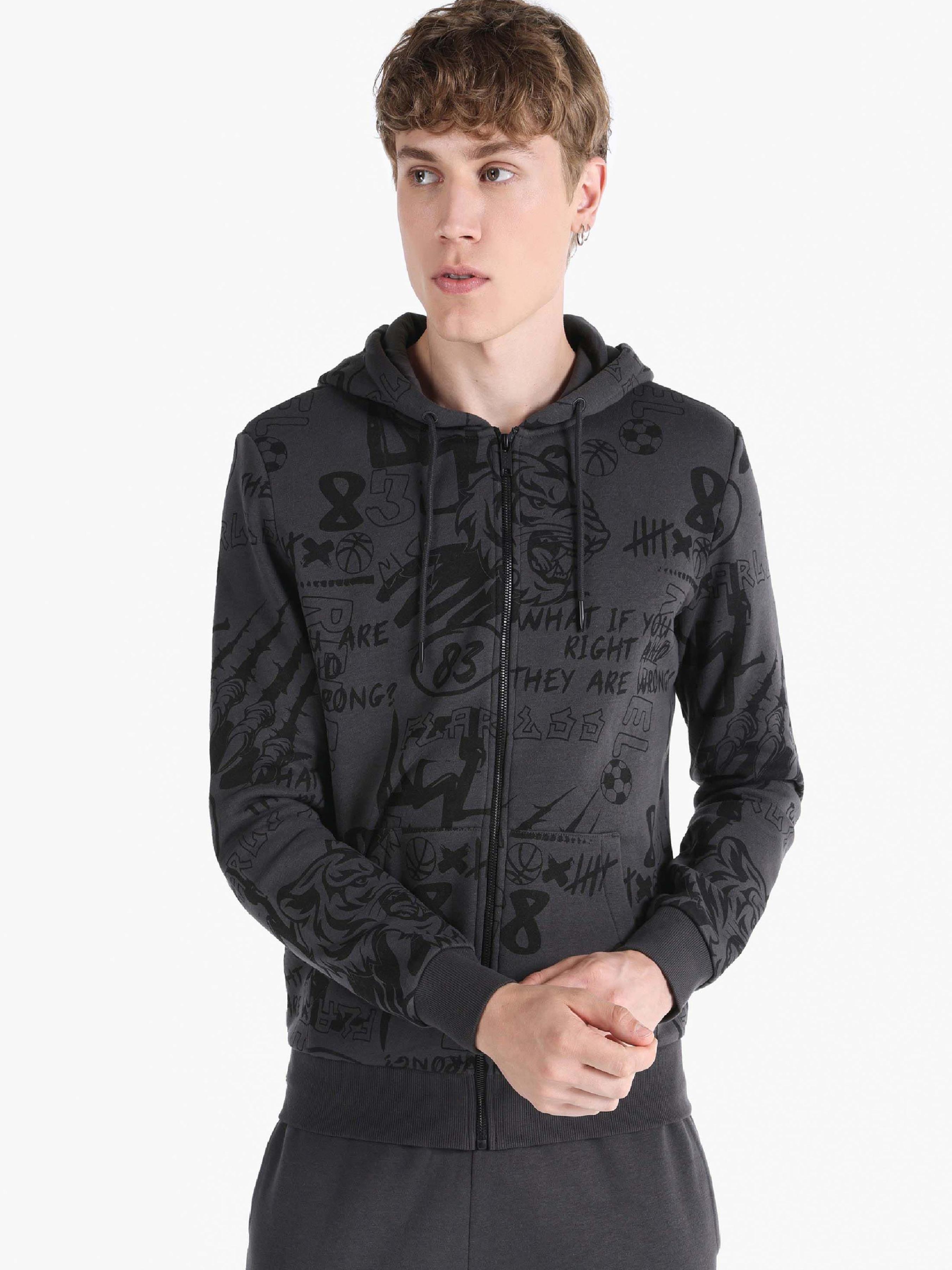 Чоловіче Худі та світшоти Colin’s  (CL1063368_Q1.V1_ANT) колір сірий, матеріал комбінований верх
