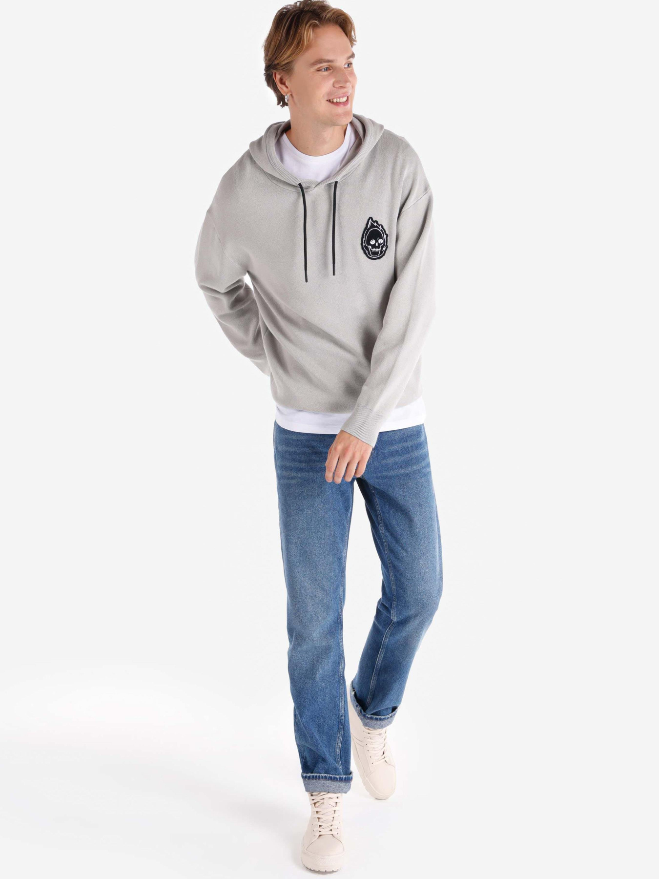 Кофты и свитера Colin’s модель CL1065585_Q1.V1_LGM Фото