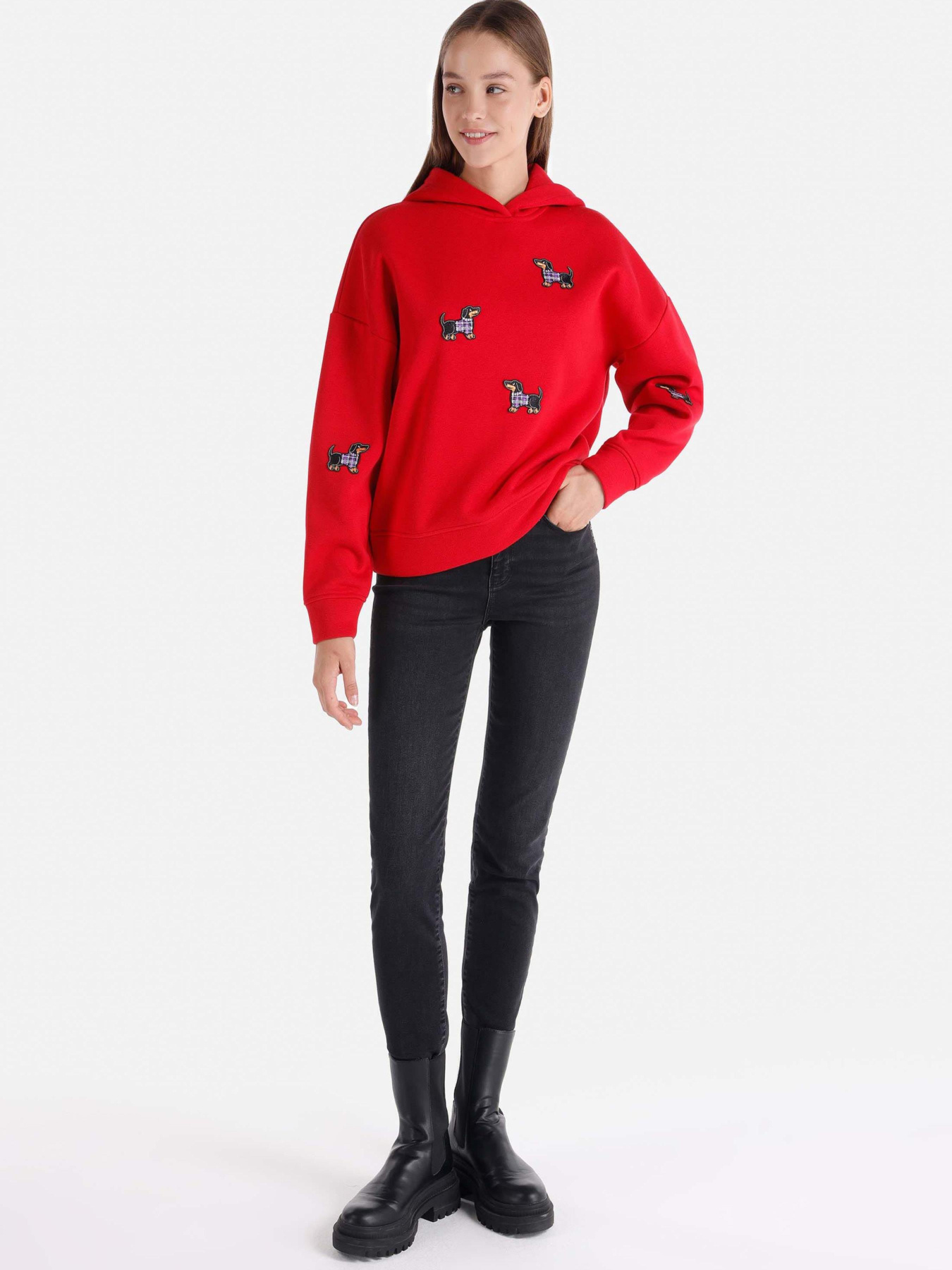 Кофты и свитера Colin’s модель CL1066314_Q1.V1_RED Фото