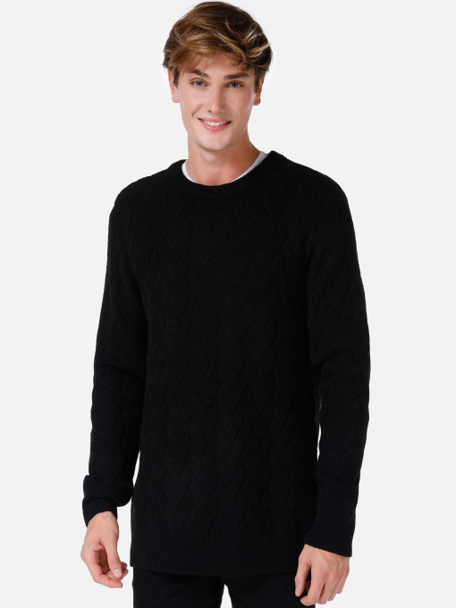 Кофты и свитера Colin’s модель CL1064739_Q1.V1_BLK Фото