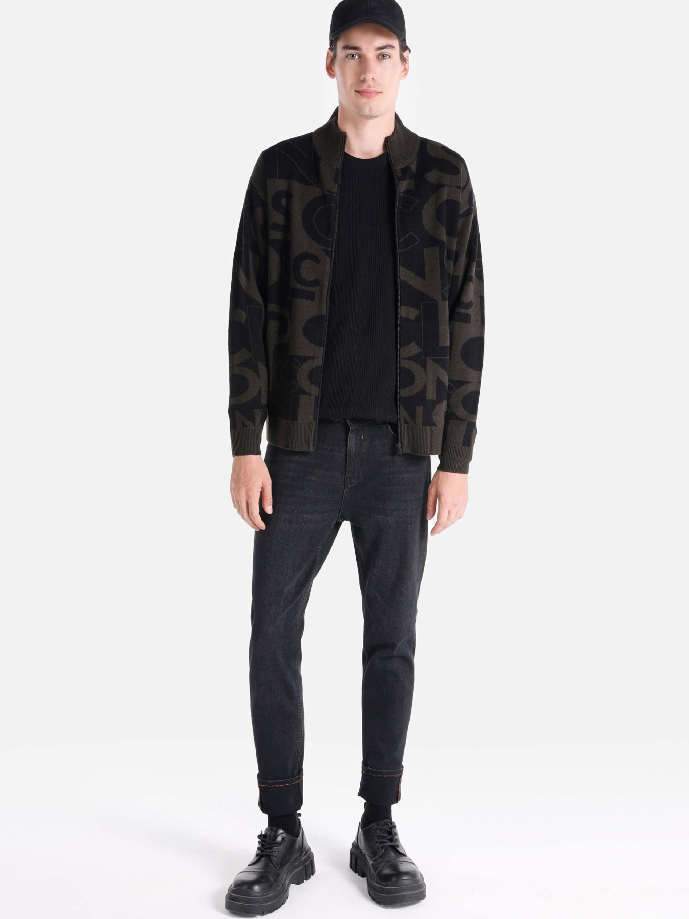 Кофты и свитера Colin’s модель CL1065574_Q1.V1_BLK Фото