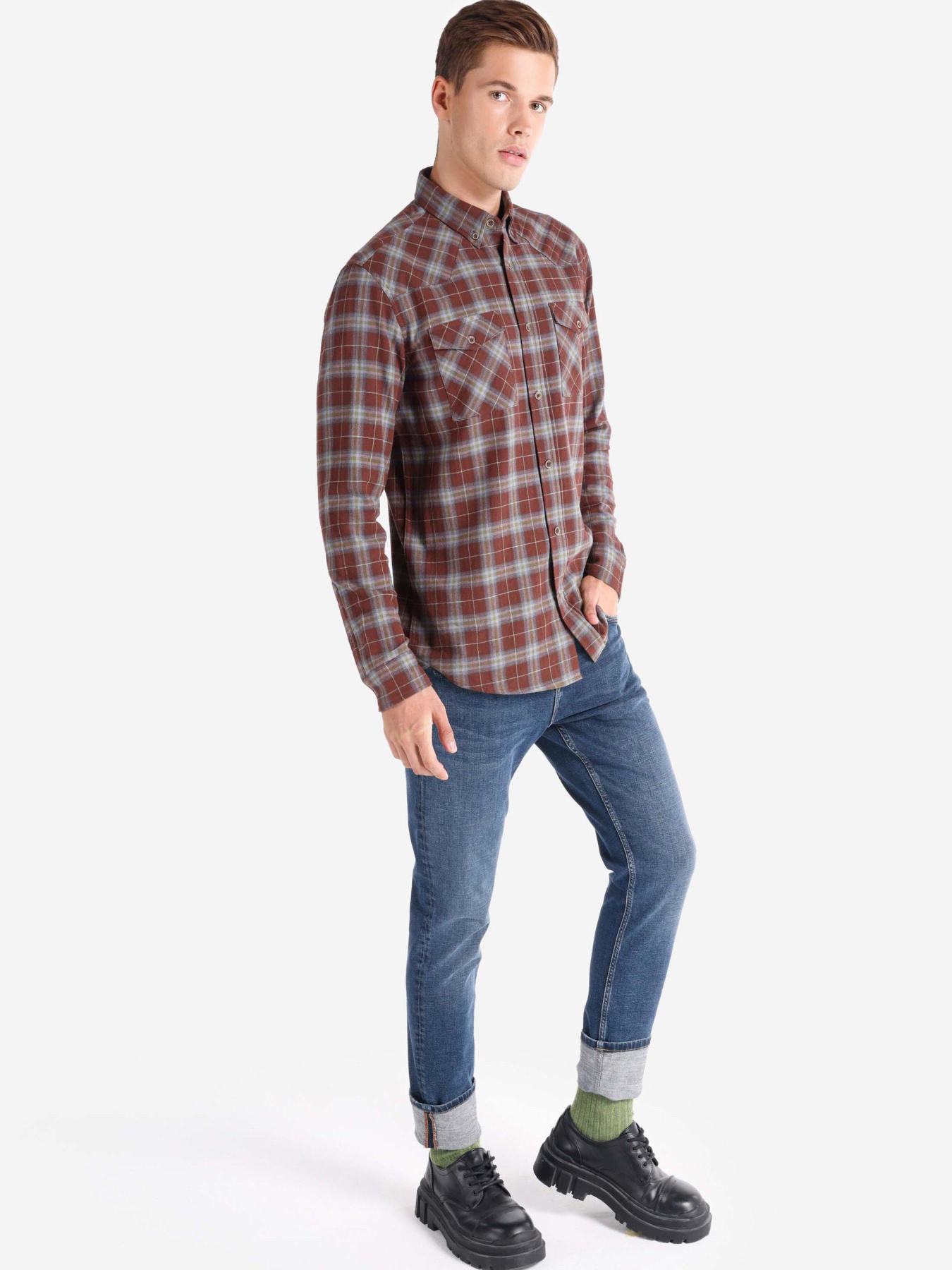 Сорочки Colin’s модель CL1067389_Q1.V1_BRW Фото