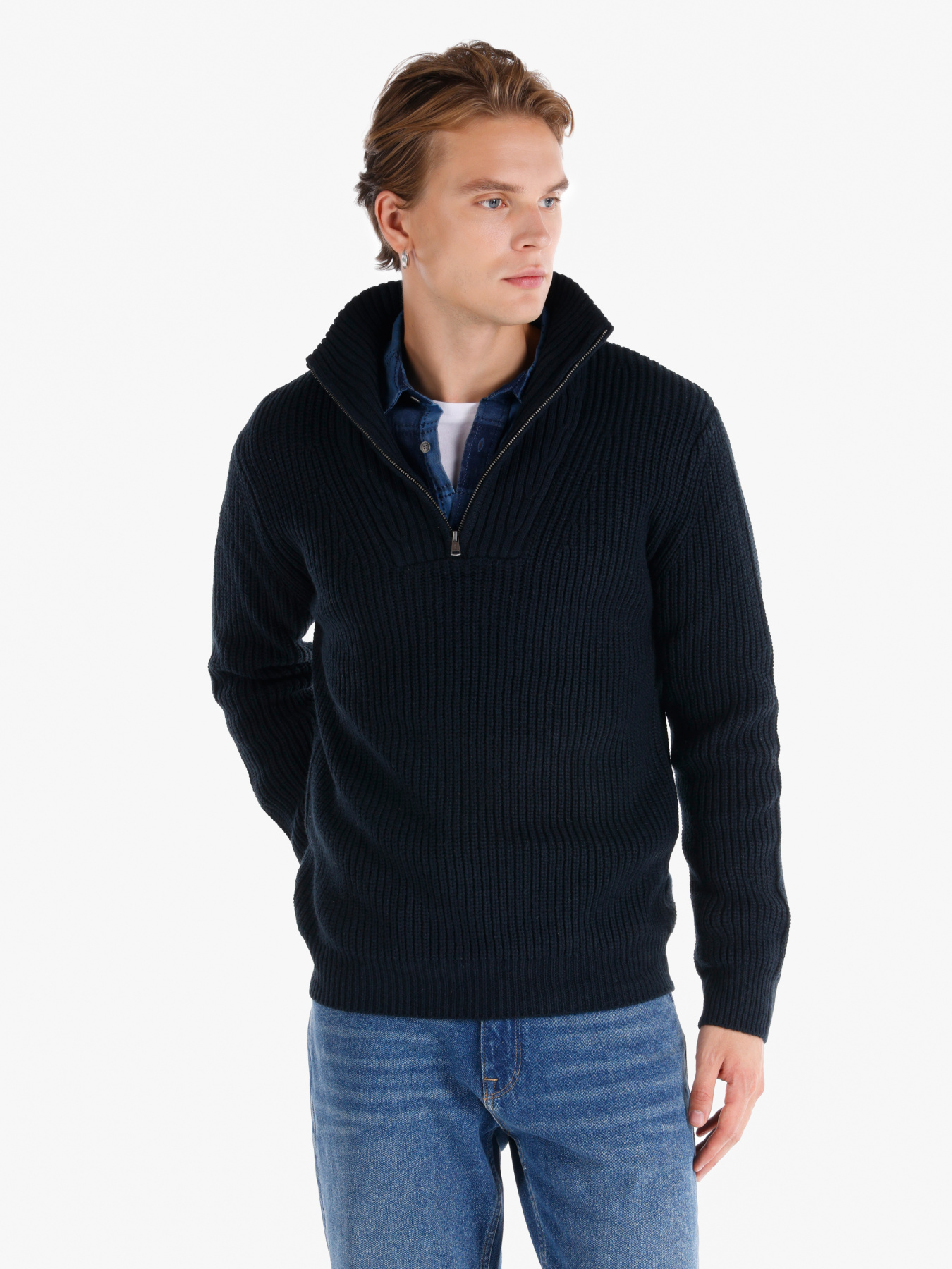 Кофты и свитера Colin’s модель CL1066411_Q1.V1_NAV Фото